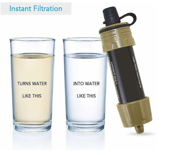 Mini Purificateur d’Eau Portable – Paille Filtrante de Survie