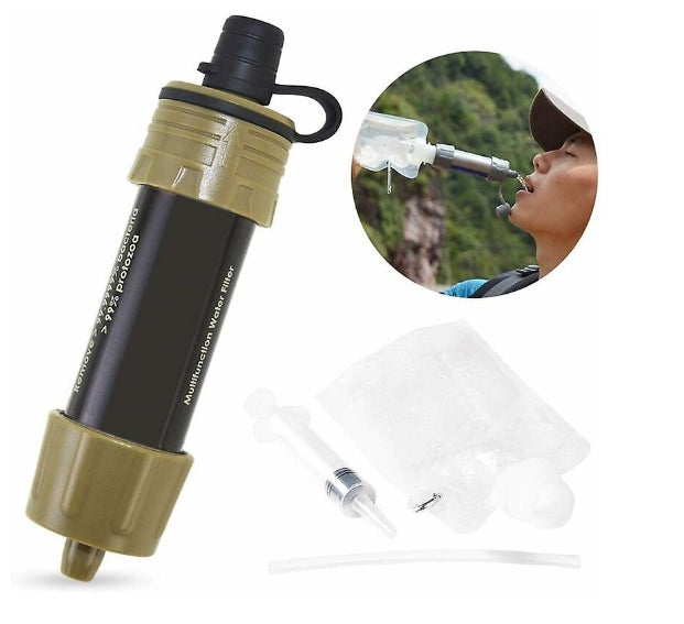 Mini Purificateur d’Eau Portable – Paille Filtrante de Survie